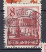 Alliierte Franz. Zone Rheinland Pfalz Mi. Nr. 32-41 gestempelt  geprüft