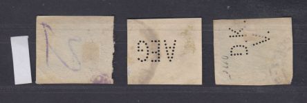 Tschechoslowakei, Firmenlochungen, Perfins