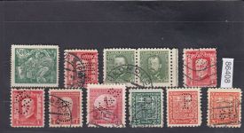 Tschechoslowakei, Firmenlochungen, Perfins