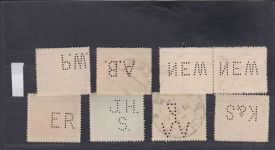 Tschechoslowakei, Firmenlochungen, Perfins