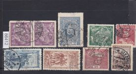 Tschechoslowakei, Firmenlochungen, Perfins