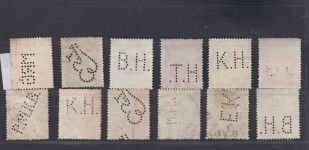 Ungarn, Firmenlochungen, Perfins