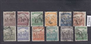 Ungarn, Firmenlochungen, Perfins