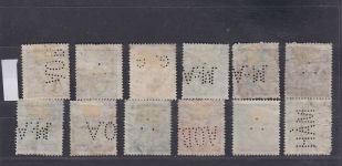 Ungarn, Firmenlochungen, Perfins