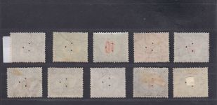 Ungarn, Firmenlochungen, Perfins