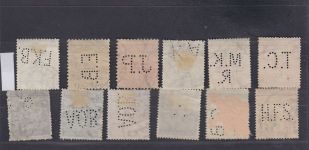 Ungarn, Firmenlochungen, Perfins