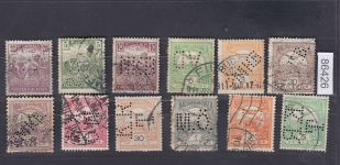 Ungarn, Firmenlochungen, Perfins