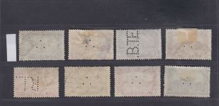 Ungarn, Firmenlochungen, Perfins