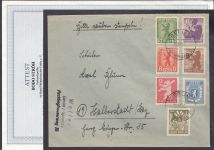 SBZ  1945 Mi.-Nr.:   1-7 B gestempelt   geprüft  Attest