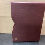 Briefmarkenalbum Einsteckalben + Schuber DIN A4 64 Seiten schwarz   gebraucht