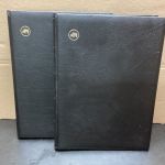 Briefmarkenalbum Einsteckalben  2 Stück  DIN  A4 a 32 Seiten schwarz  gebraucht