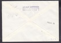 DDR 1976, Mich.-Nr.: 2108  gestempelt Brief  DV FNr. 2   Eckrand  Druckvermerk