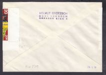 DDR 1976, Mich.-Nr.: 2124  gestempelt Brief  DV FNr. I   Eckrand  Druckvermerk