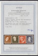 Bund 1951, Mich.-Nr.: 143-46 ** geprüft  Attest