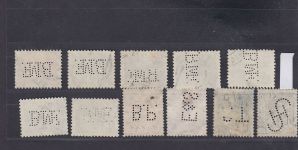 Österreich, Firmenlochungen, Perfins