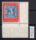 Bund 1949, Mich.-Nr.: 114 ** Eckrand