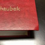 Briefmarkenalbum Einsteckalben Schaubek DIN A4 rot 64 weiß  gebraucht  LESEN
