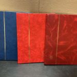 Briefmarkenalbum Einsteckalben  3 StückDIN A4  32+32+ 16 Seiten schwarz  gebraucht