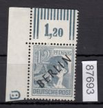 Berlin 1948, Mich.-Nr.:  5 **/*  DZ 8  geprüft     Druckerzeichen