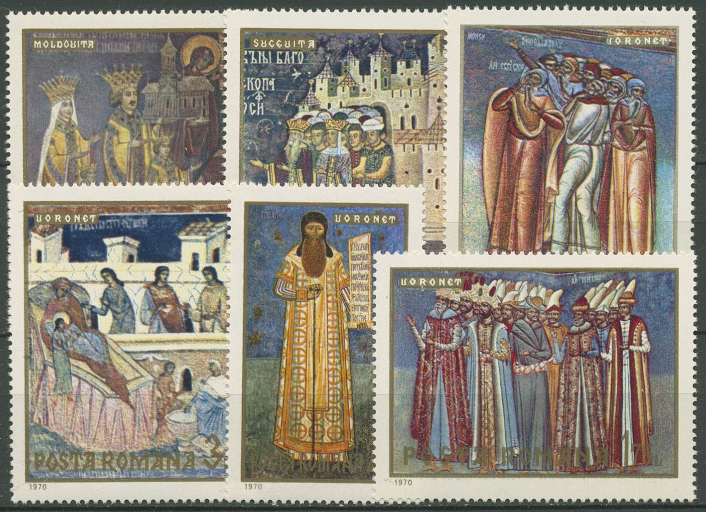 Rumänien Briefmarken Block 76 – Postfrisch MNH, Fresken-Motiv 1970, Sammler-Marke