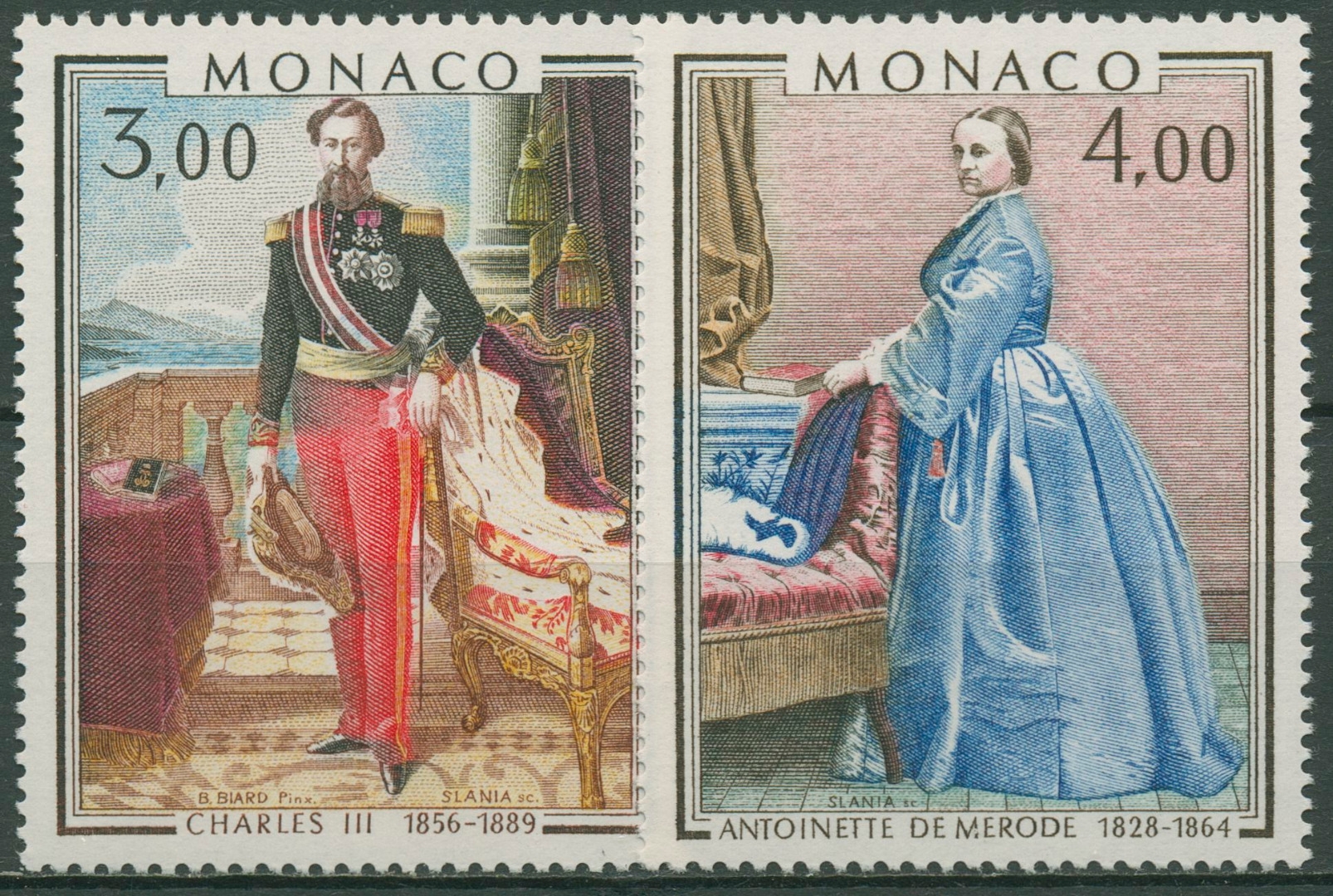 Monaco Briefmarkensatz „Opernhaus“ 1979 – Komplette Ausgabe 1384-1389, Postfrisch MNH
