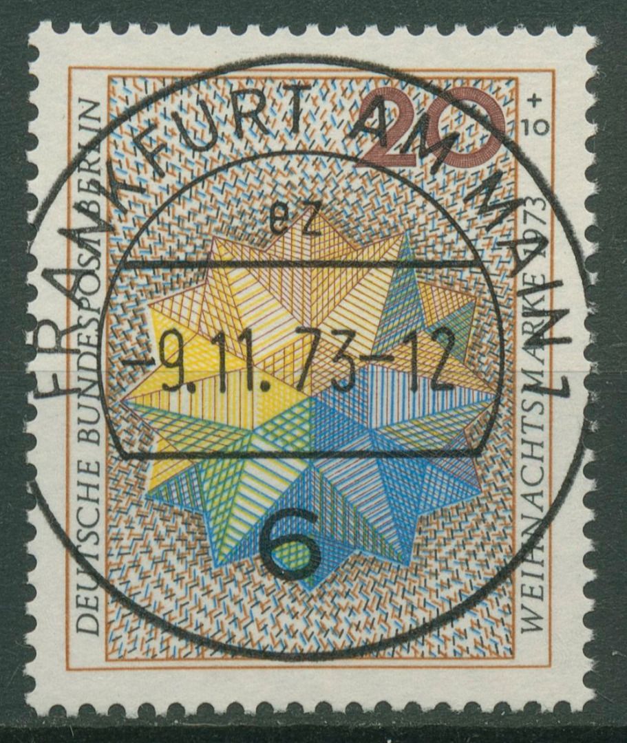 Berlin 1973 Weihnachten Weihnachtsstern 463 mit TOP-Stempel Frankfurt -  Briefmarken Dr. Rohde & Kornatz Gleichen