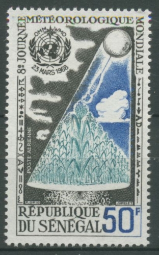 Senegal 1968 Welttag der Meteorologie Mais Wetterbollon 372 postfrisch