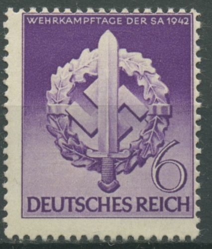 Deutsches Reich 1942 Wehrkampftage 818 mit Falz