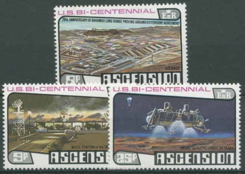 Ascension 1976 Unabhängigkeit der USA Raumfahrt 215/17 postfrisch