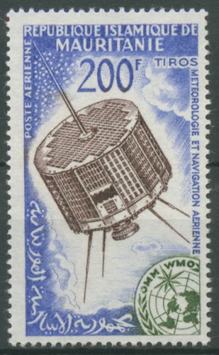Mauretanien 1963 Welttag der Meteorologie Wettersatellit 219 postfrisch
