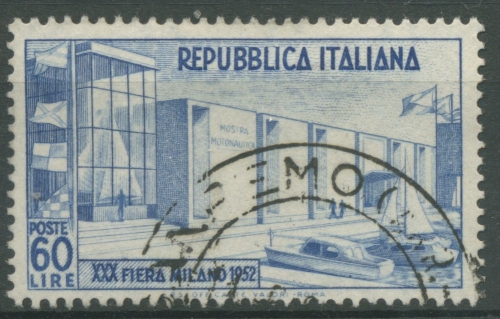 Italien 1952 30. Mailänder Messe 859 gestempelt