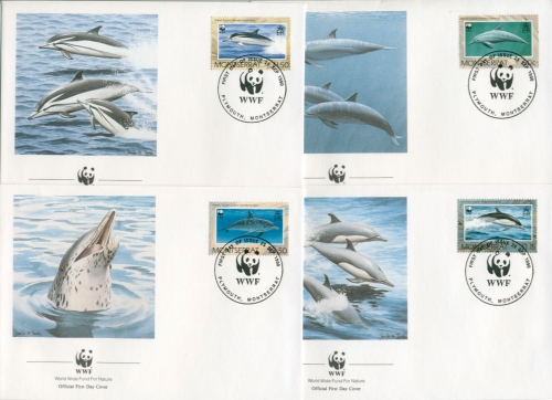 Montserrat 1990 WWF Delphine 786/89 FDC (X30721)