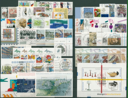 Deutschland 1998 Jahrgang komplett mit Bonner Sonderstempel (SG30733)
