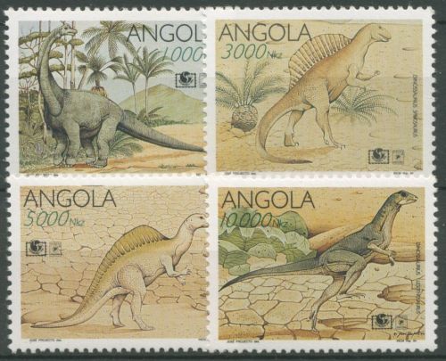 Angola 1994 PHILAKOREA´94 Dinosaurier 964/67 postfrisch