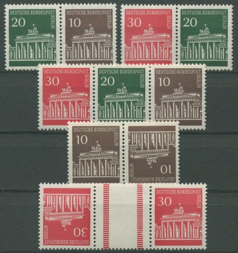 Berlin Zusammendrucke 1966 Brandenburger Tor W 41/KZ 3a postfrisch