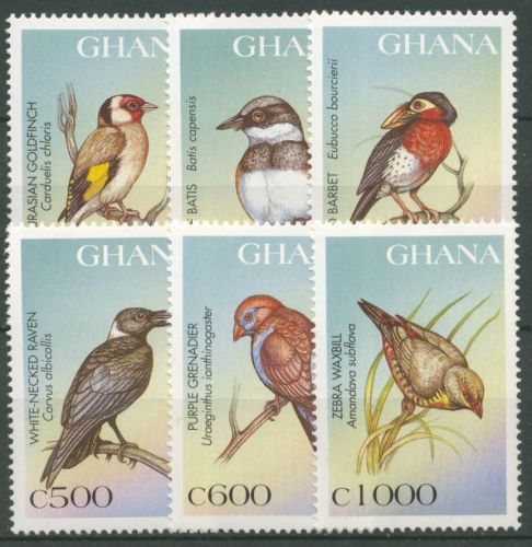 Ghana 1997 Vögel Stieglitz Kapschnäpper 2596/01 postfrisch