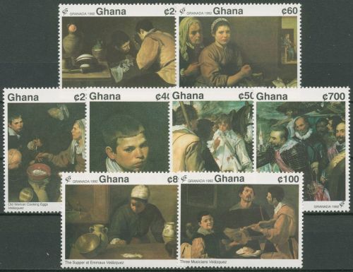 Ghana 1992 GRANADA Spanische Malerei 1684/91 postfrisch