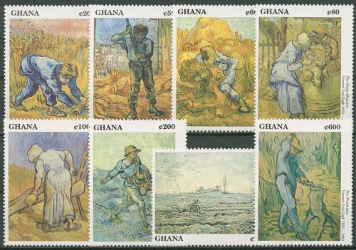 Ghana 1991 Gemälde von Vincent van Gogh 1533/40 postfrisch