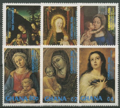 Ghana 1981 Weihnachten Gemälde Madonna 909/14 postfrisch