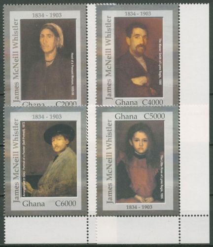Ghana 2004 Gemälde von Whistler 3632/35 postfrisch