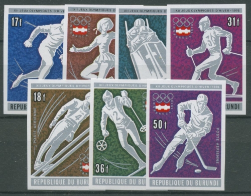 Burundi 1976 Olympische Winterspiele in Innsbruck 1249/55 B postfrisch