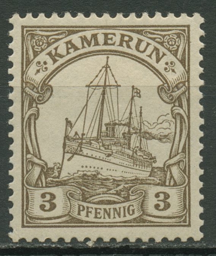 Kamerun 1900 Kaiseryacht Hohenzollern 7 mit Falz