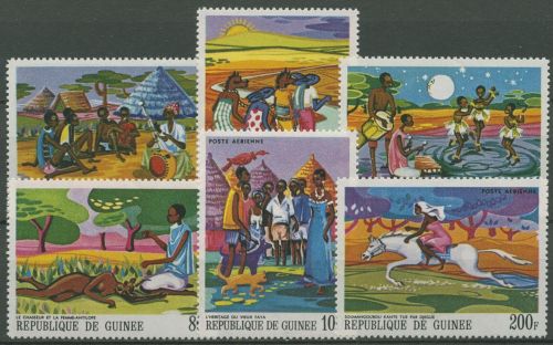 Guinea 1968 Afrikanische Sagen und Märchen 480/85 A postfrisch