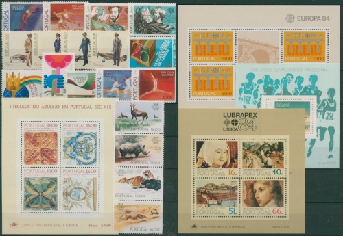 Portugal kompletter Jahrgang 1984 postfrisch (SG30817)