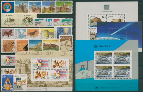 Portugal kompletter Jahrgang 1986 postfrisch (SG30819)