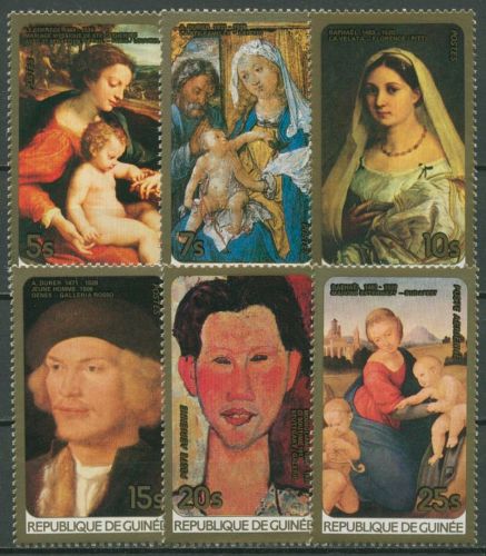 Guinea 1984 Gemälde von Dürer Raffael Modigliani 996/01 A postfrisch