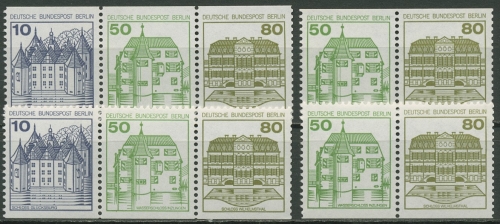 Berlin Zusammendrucke 1982 Burgen & Schlösser W 79/82 postfrisch