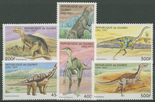 Guinea 1997 Prähistorische Tiere Dinosaurier 1709/14 postfrisch