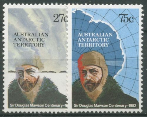 Austral. Antarktis 1982 Douglas Mawson Polarforscher 53/54 postfrisch