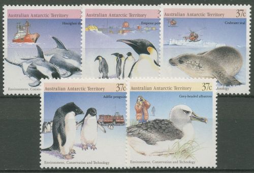 Austral. Antarktis 1988 Technologie Robbe Pinguin 79/83 postfrisch